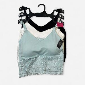 Vince Camuto Lace Longline Bralette 3-Pack NWT | Size Small